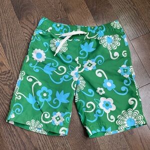 Lands end swim trunks with liner boys size 5/6
